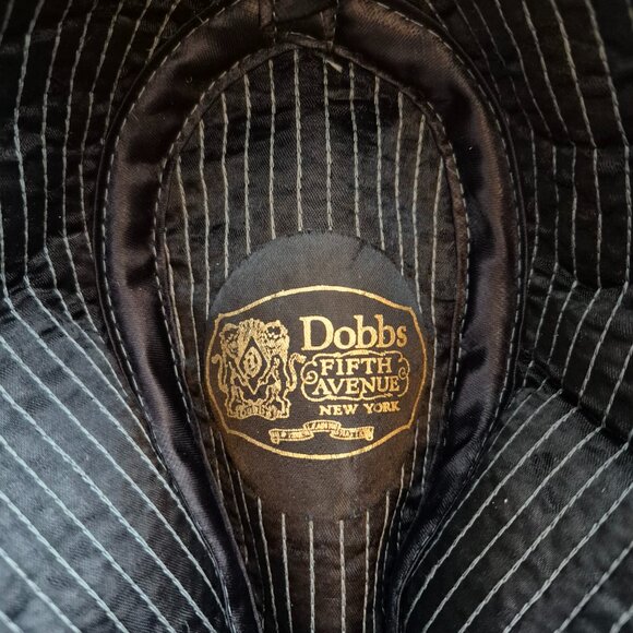 Dobbs Fifth Avenue Vintage Fedora Men's Hat Harris Tweed Pinstripe Wool - Picture 6 of 10